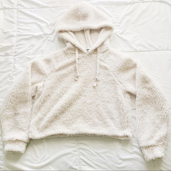 zara teddy hoodie